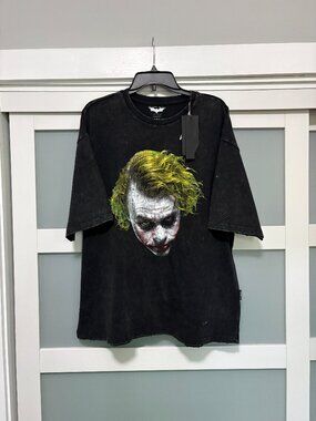 YoungLA  Joker P 4255 The Dark Knight Trilogy Goons Shirt Black Wash sz XL NIP